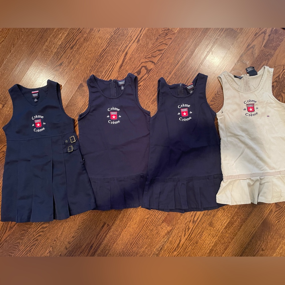 French Toast Navy and Khaki creme de la creme Uniform Jumpers